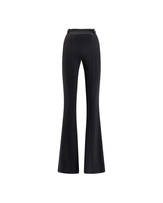 Elisabetta Franchi Black Wide Trousers