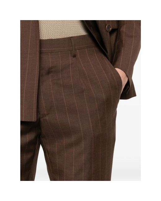 Double Breasted Suits Tagliatore de hombre de color Brown
