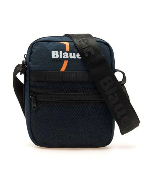 Blauer Umhängetasche Mit Mehreren Fächern in Black für Herren