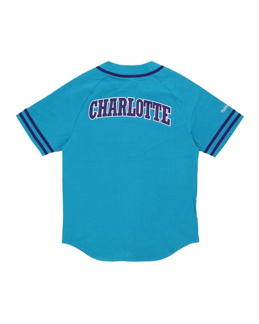 Mitchell & Ness Fitness ,Blauw ,Katoen Nba Mode Katoenen Jas Vintage Logo in het Blue voor heren