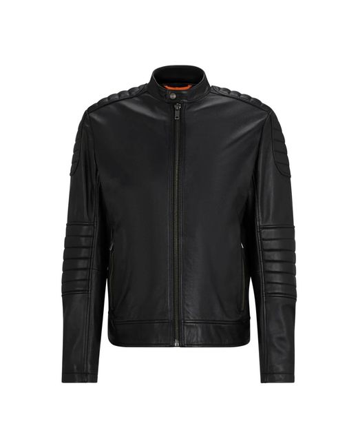 Jackets > leather jackets Boss pour homme en coloris Black