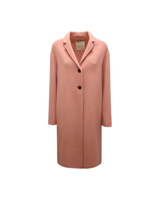 EMMA & GAIA Pink Single-Breasted Coats
