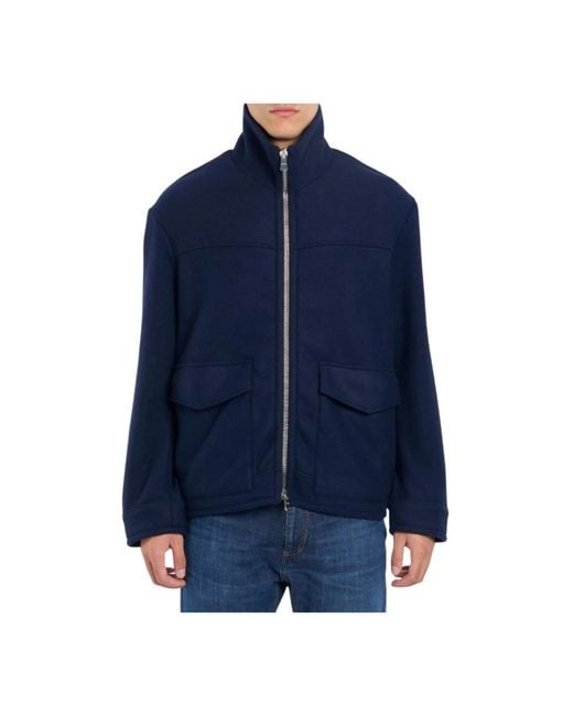 Dondup Blue Light Jackets for men