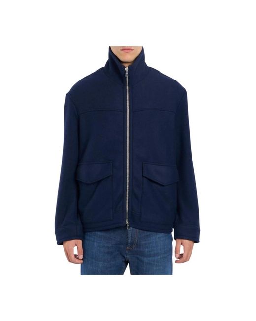 Dondup Blue Light Jackets for men