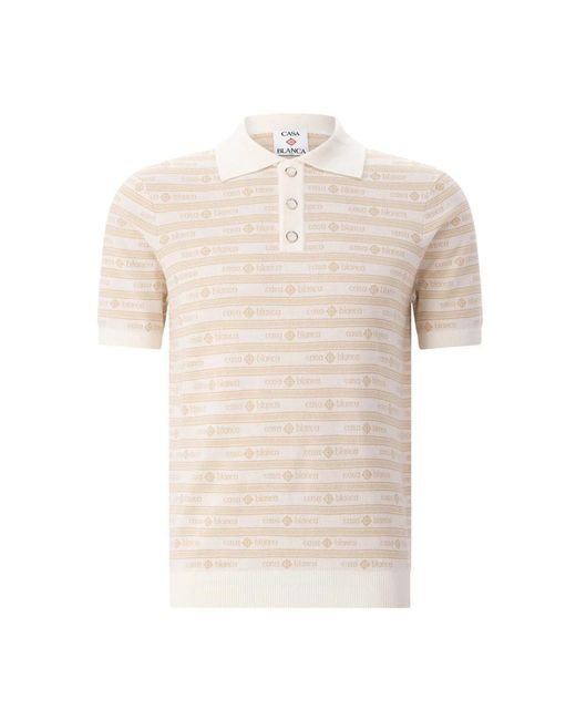 Casablanca Natural Polo Shirts for men