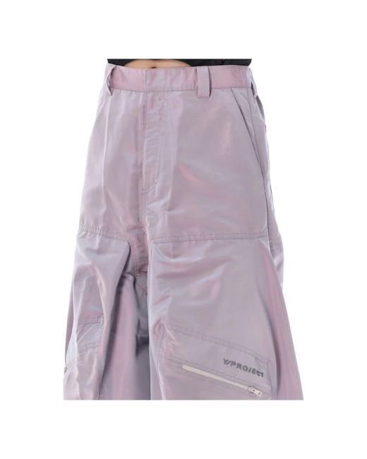 Y. Project Purple Iridescent lila weite hose