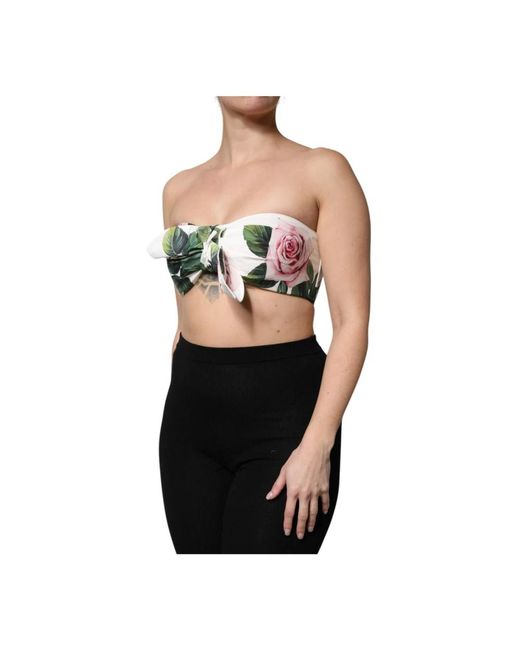 Dolce & Gabbana Black Sleeveless Tops