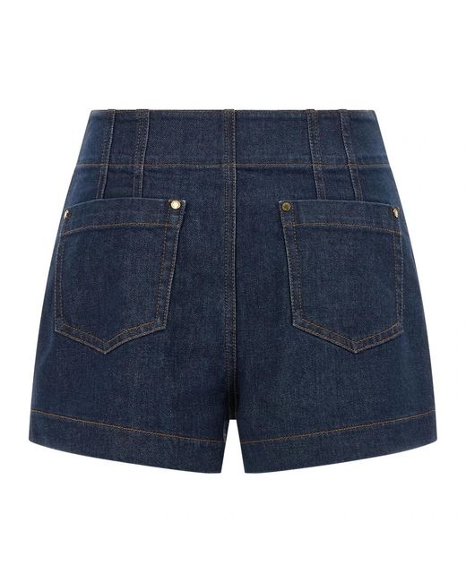 Zimmermann Aster Denim Short in het Blue
