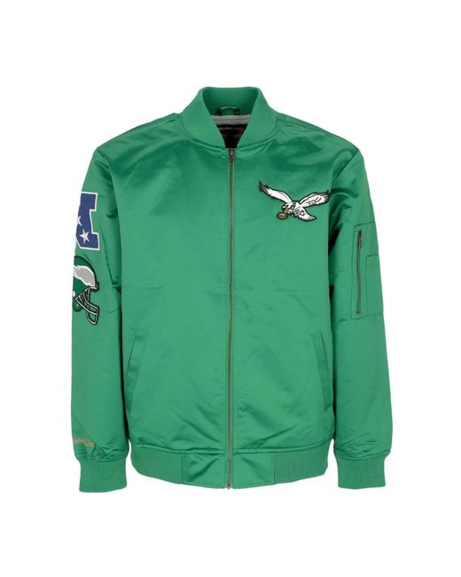 Bomber Jackets Mitchell & Ness de hombre de color Green