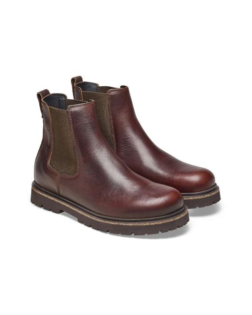 Birkenstock Brown Chelsea Boots for men