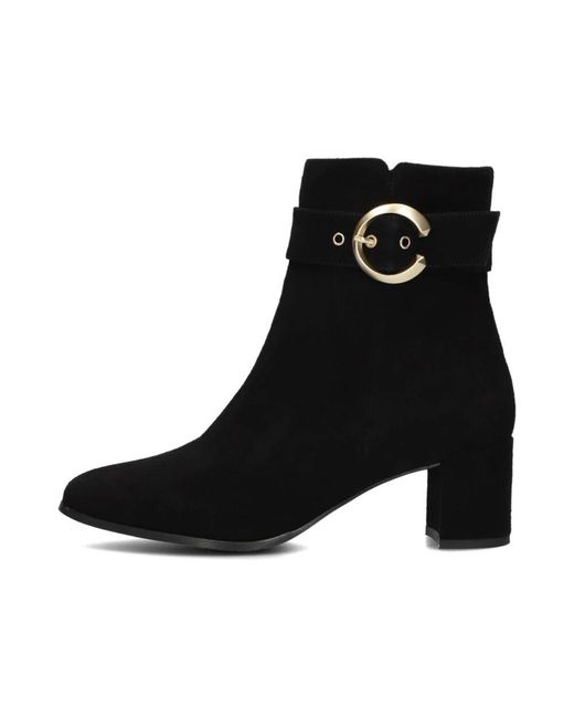 Notre-v Black Schwarze Wildleder Stiefeletten 8552