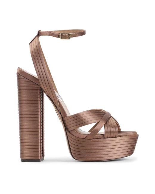 Aquazzura Brown High Heel Sandals