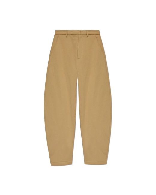 Wide Trousers di DSquared² in Natural