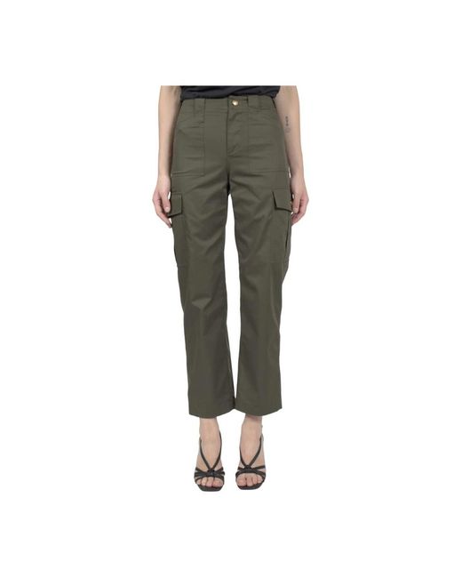 Céline Green Cropped Trousers