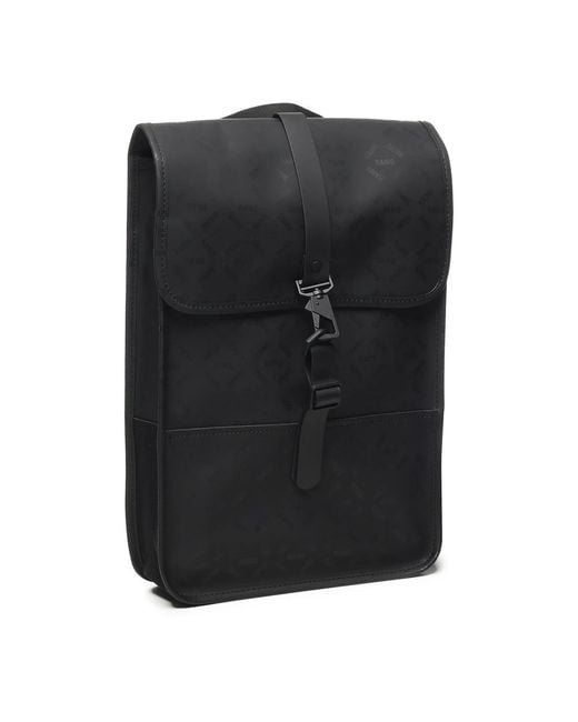 Rains Black Backpacks for men