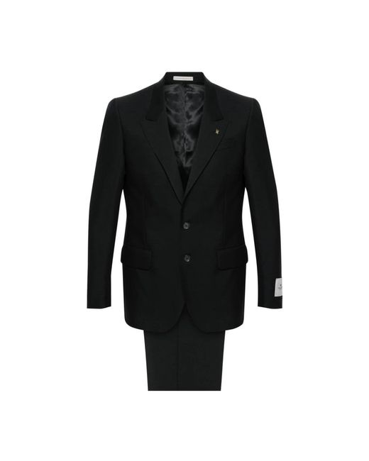 Corneliani Black Single Breasted Suits for men