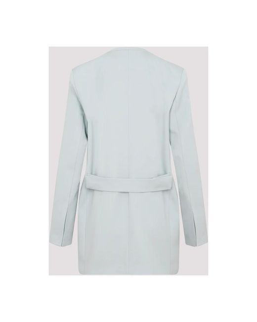 Jil Sander Wollen Jas in het Blue