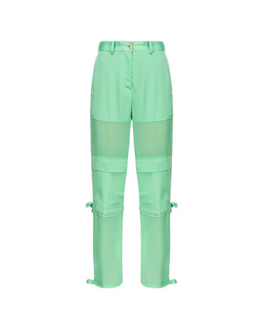 Pinko Green Straight Trousers