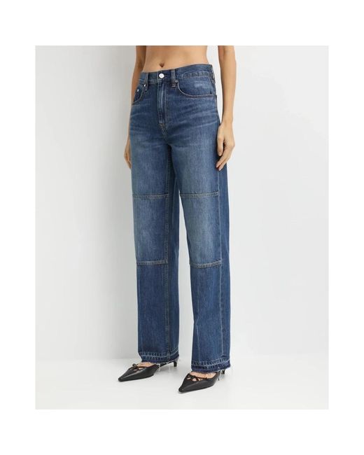 Helmut Lang Blue Straight Fit Jeans