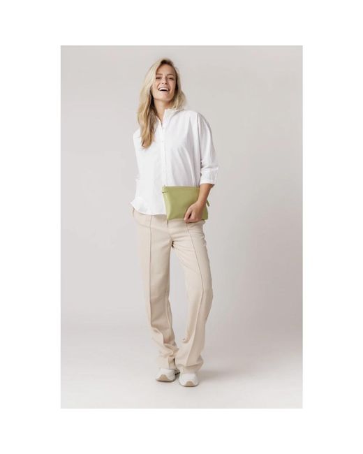 Aaiko Natural Straight Trousers
