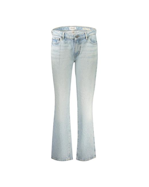 Guess Jeans ,Blauw ,Katoen G08 Mid-Rise Straight Jeans in het Blue
