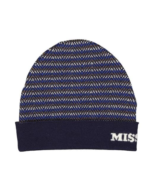 Missoni Blue Beanies for men