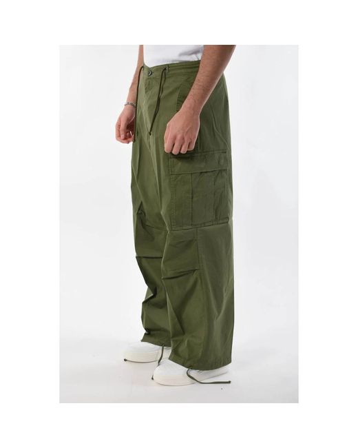 Department 5 Green Straight Trousers for men