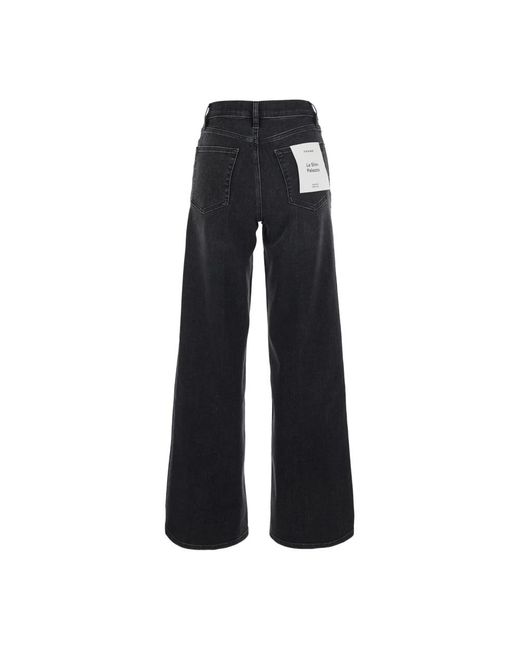 FRAME Black Wide Jeans