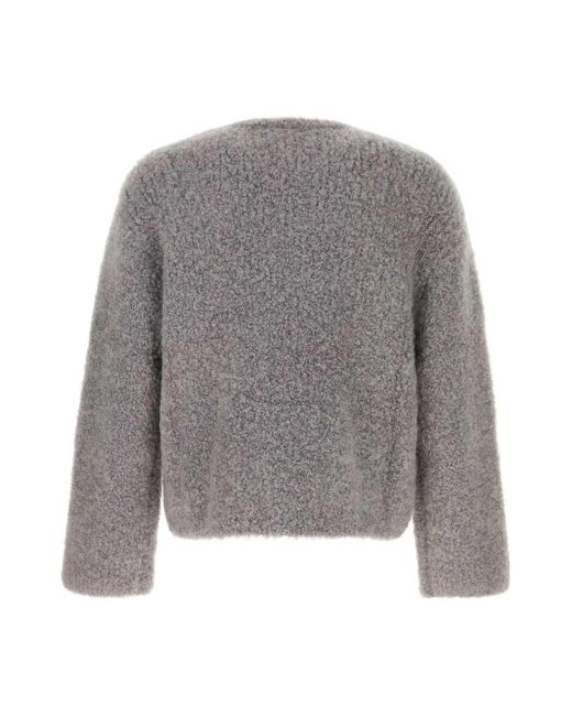 Séfr Gray Round-Neck Knitwear for men