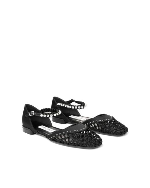 Jimmy Choo Black Ballerina Shoes