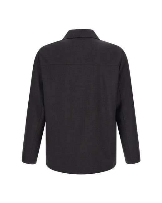 Casual Shirts Second/Layer de hombre de color Black