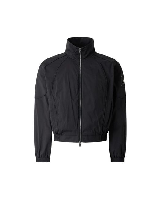 Moose Knuckles Black Bomber Jackets