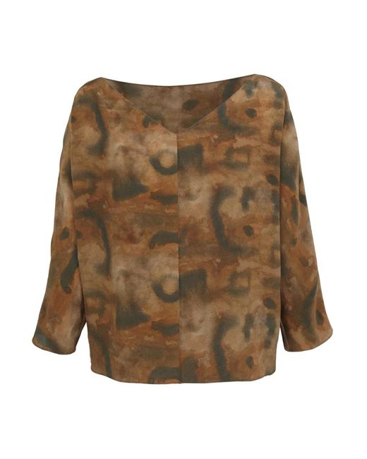 Cortana Brown Blouses