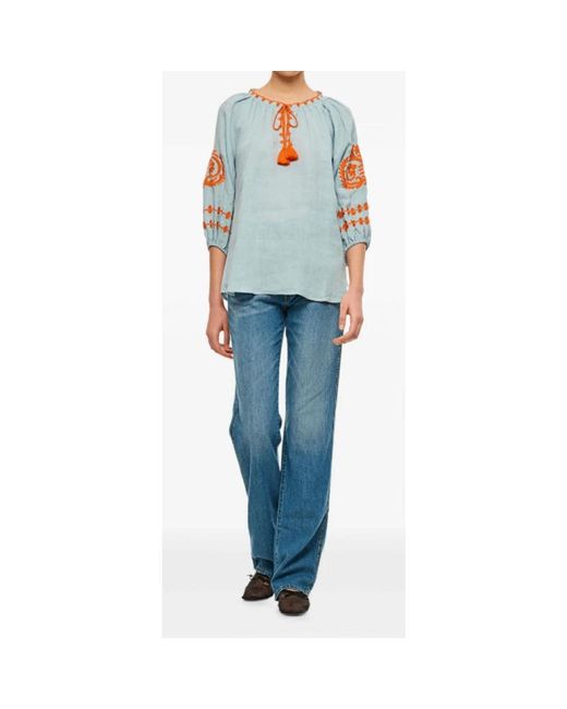 3x1 Blue Straight Fit Jeans