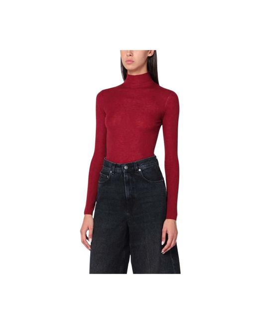 Turtlenecks 6397 de color Red