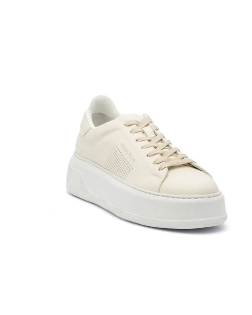 Woolrich Natural Chunky leder sneakers
