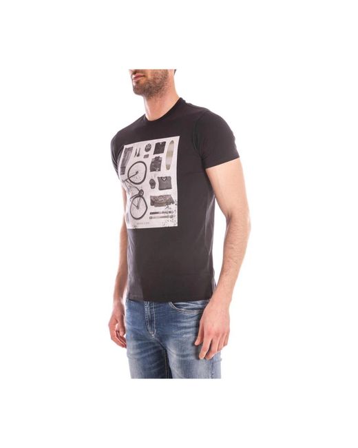 Armani Jeans Black T-Shirts for men