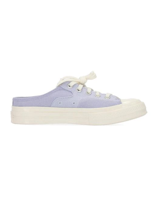 Converse Schoenen ,Paars ,Chuck 70 Slip-On Mule Sneakers in het White