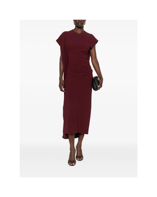 Victoria Beckham Red Midi Dresses