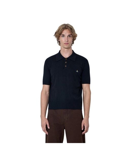 Vivienne Westwood Blue Polo Shirts for men