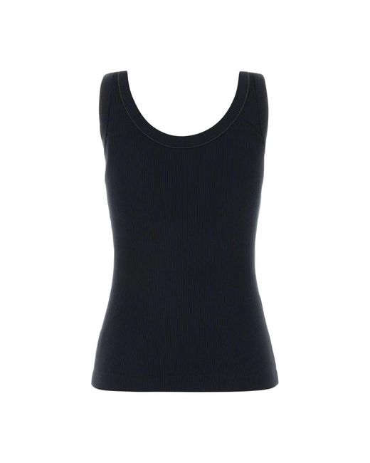 Brunello Cucinelli Black Sleeveless Tops