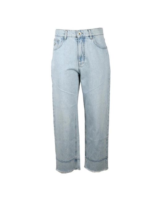 Blumarine Blue Cropped Jeans