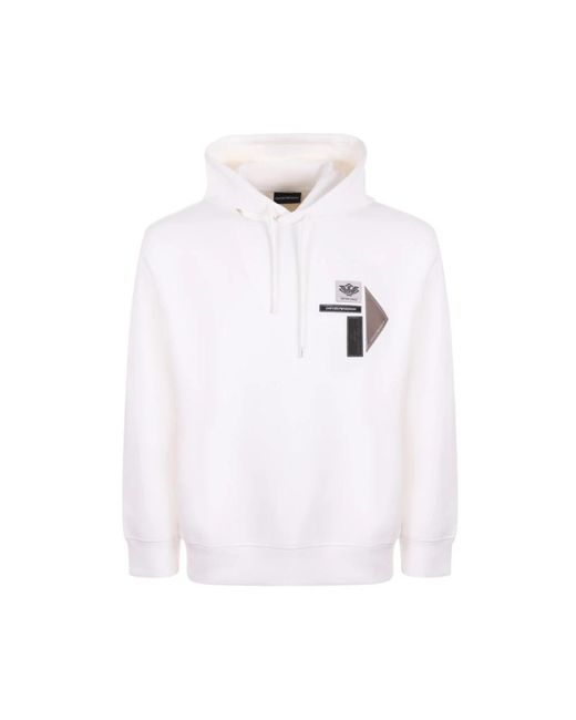 Hoodies di Emporio Armani in White da Uomo