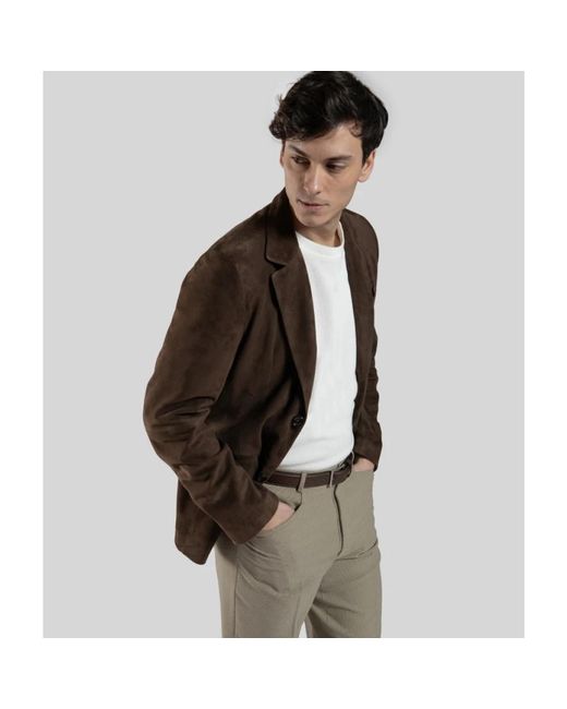 Gimo's Brown Leather Jackets for men