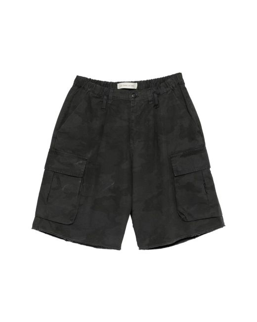 Stay Human On Earth Black Casual Shorts for men