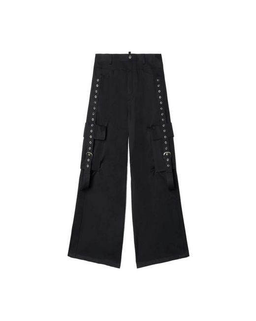 Off-White c/o Virgil Abloh Black Wide Trousers for men