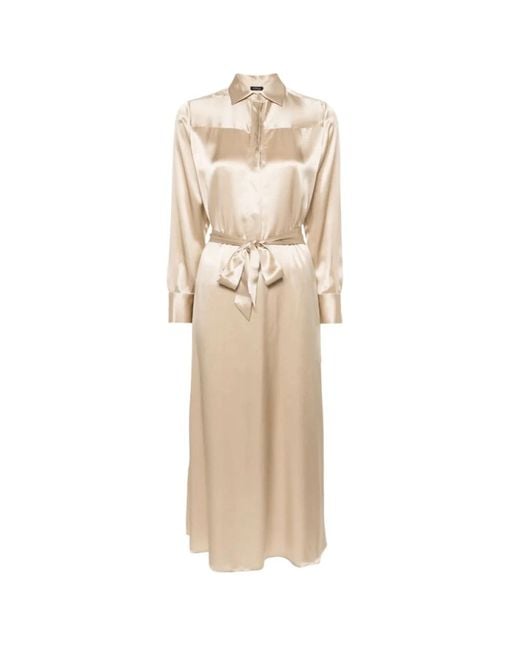 Shirt Dresses Kiton de color Natural