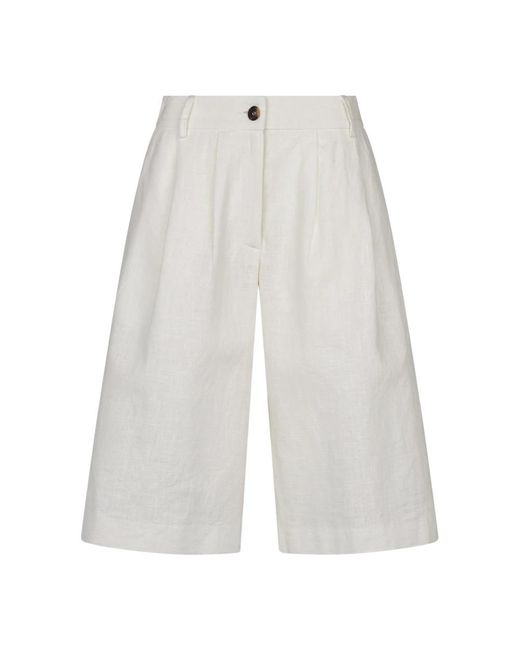 Ballantyne White Long Shorts