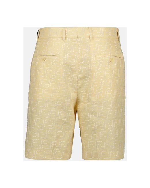 Fendi Natural Casual Shorts for men