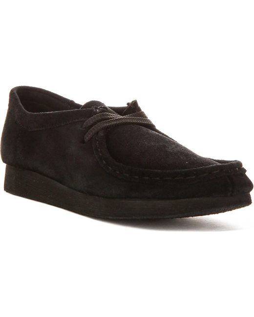 Clarks Black Laced Shoes
